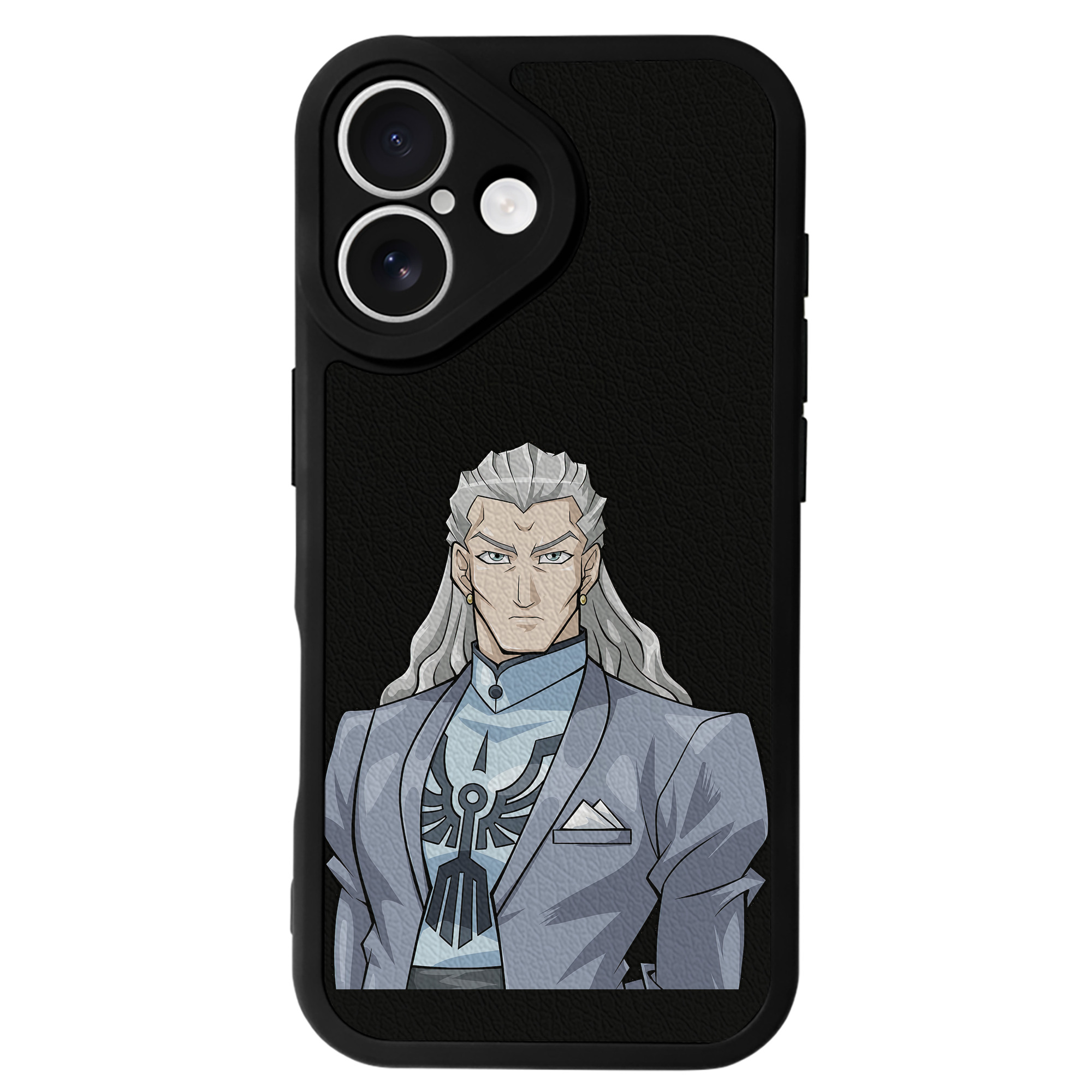 （画像用） 遊☆戯☆王 Yu-Gi-Oh! 【iPhone 16シリーズ対応】シリコンスマホケース（レザー調） 材質：シリコン